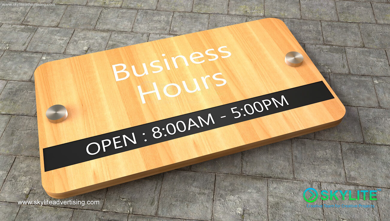 Elegant Door Sign