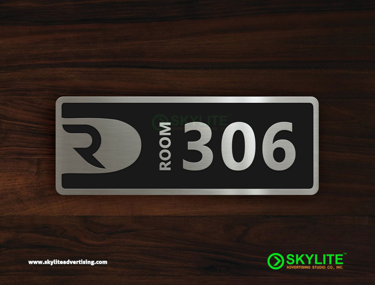 Door Sign Maker Philippines - Room Number Sign Engraved Metal signage image