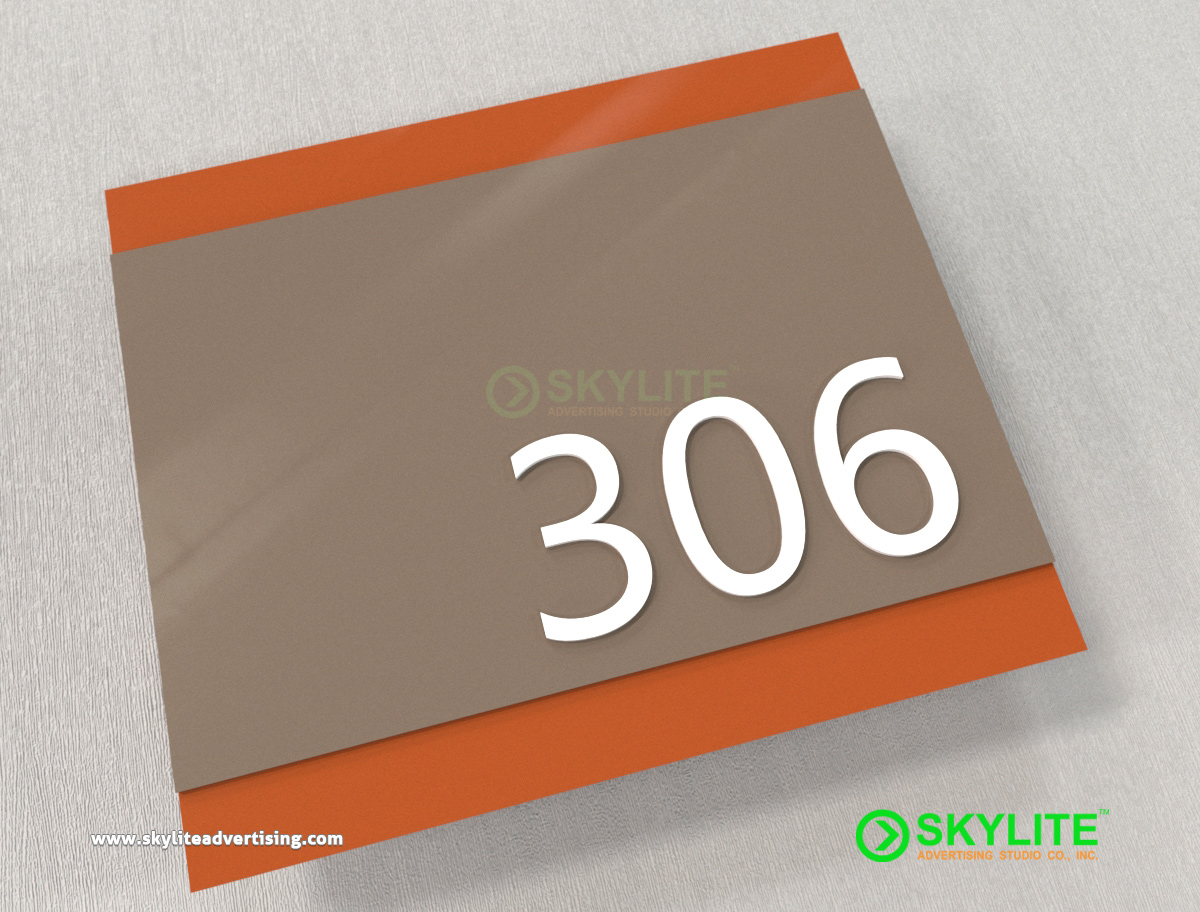 Door Sign Maker Philippines - Room Number Sign Laser Cut Acrylic On Painted Fabricated Gi Metal signage image