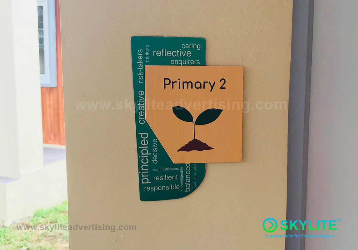 Door Sign Maker Philippines - Singapore School Manila Indoor Signs 10 signage image