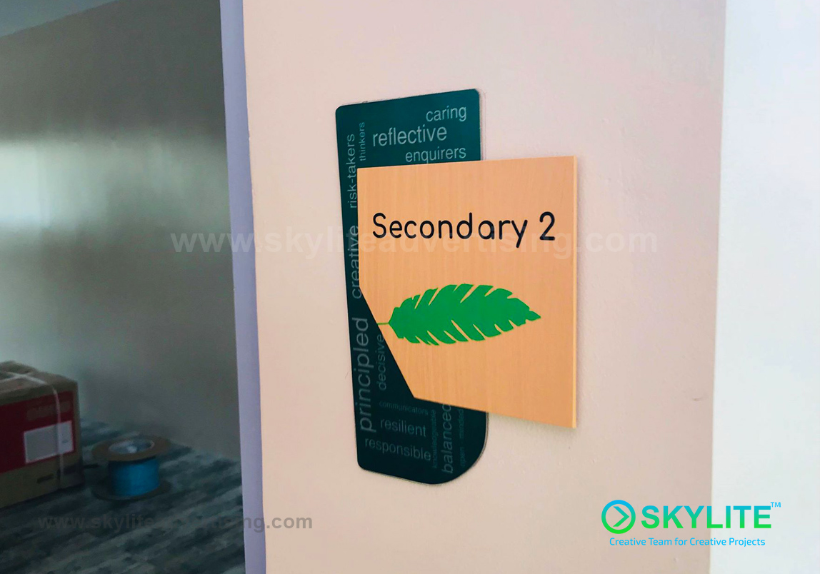 Door Sign Maker Philippines - Singapore School Manila Indoor Signs 2 signage image