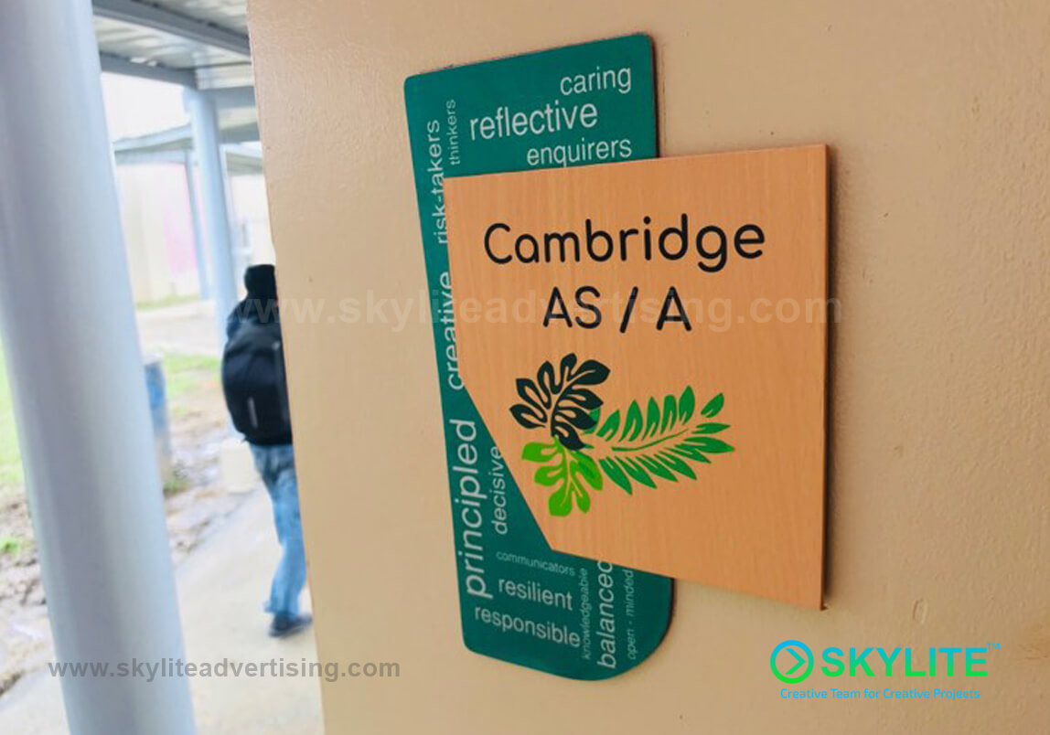 Door Sign Maker Philippines - Singapore School Manila Indoor Signs 3 signage image
