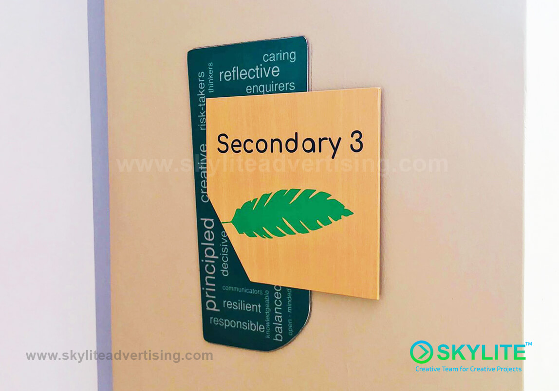 Door Sign Maker Philippines - Singapore School Manila Indoor Signs 5 signage image