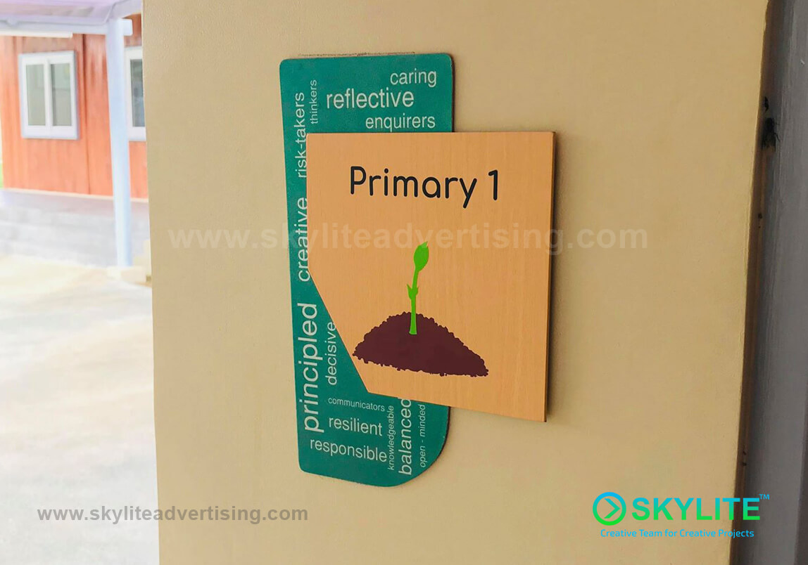 Door Sign Maker Philippines - Singapore School Manila Indoor Signs 7 signage image